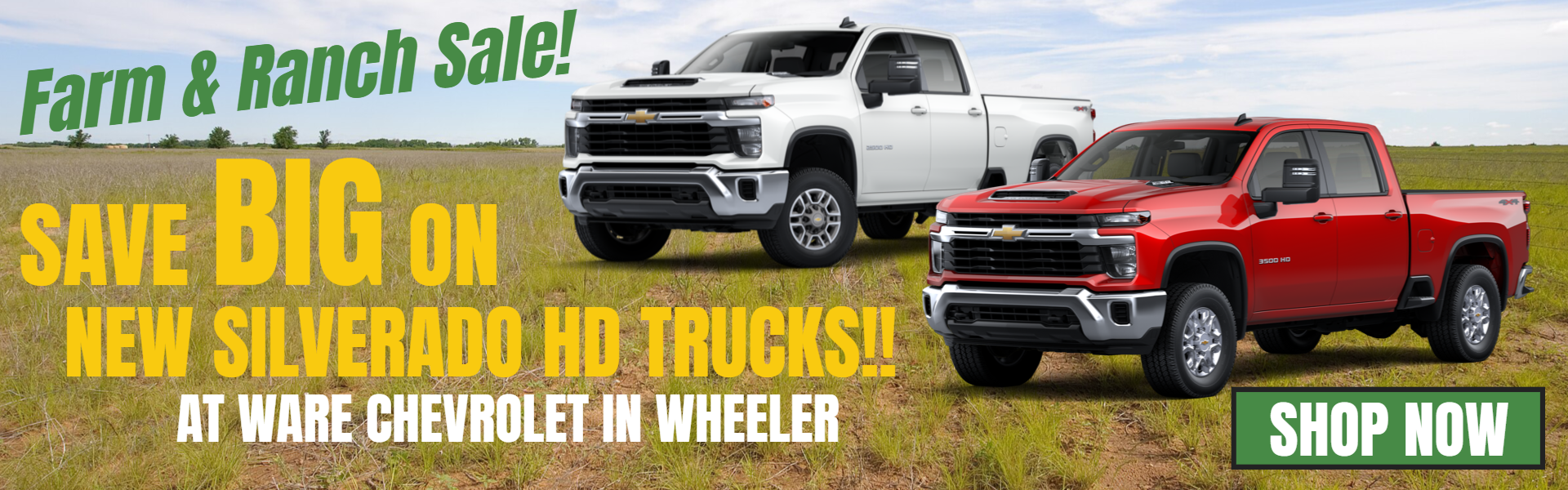 FARM TRUCK OFFERS FROM WARE CHEVROLET IN WHEELER, TX